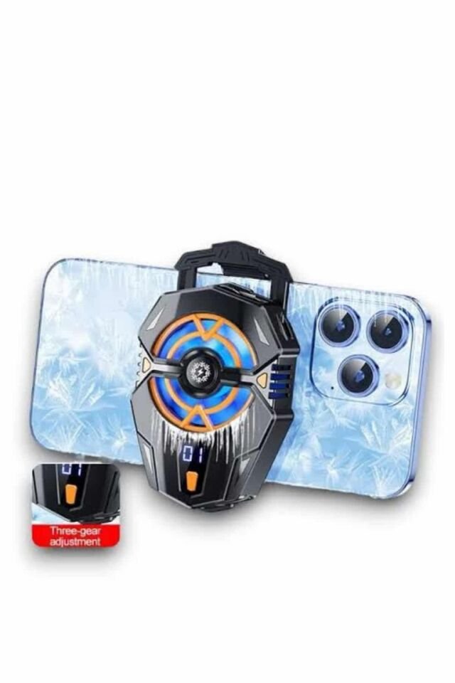 YamanHobi Telefon Soğutucu Fan Mobil Oyun İçin Taşınabilir Siyah