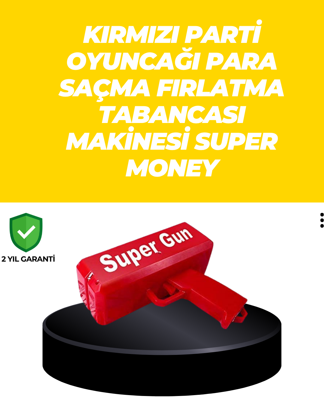 Elektrikli Parti Oyuncağı – Para Atan Tabanca - Lisinya
