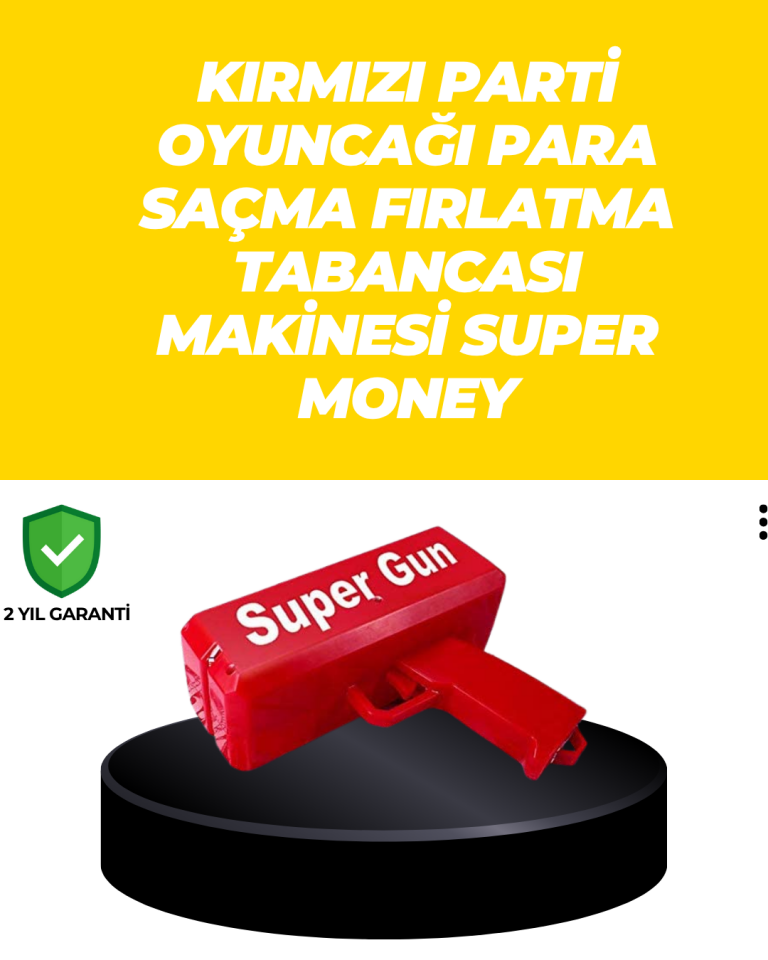 Elektrikli Parti Oyuncağı – Para Atan Tabanca - Lisinya