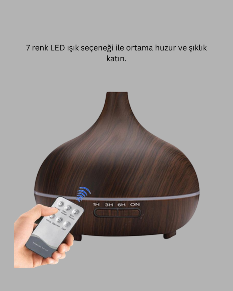 Büyük Su Hazneli Ultrasonik Difüzör ve Oda Nemlendirici - Lisinya