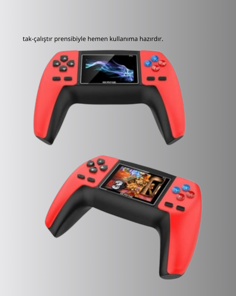 Retro Oyun Konsolu – 520 Klasik Oyunlu Taşınabilir Gamepad - Lisinya