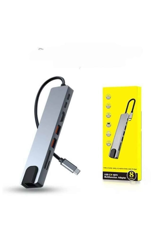 Çevirici Dönüştürücü Adaptör Macbook 3 In 1 Type-C To Hdmı USB 3.0 - Lisinya
