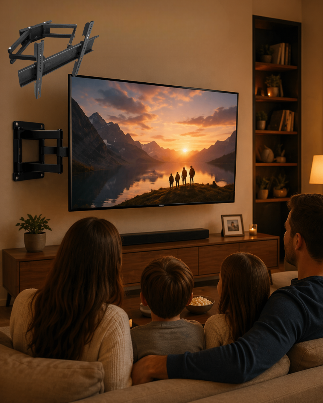 32 55 İnç Ayarlanabilir TV Askı Aparatı Güçlü  Duvar Tipi Askı - Lisinya