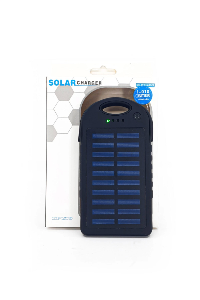 YamanHobi 15000 mAh Güneş Enerjili Powerbank LED Fenerli Taşınabilir Şarj Cihazı