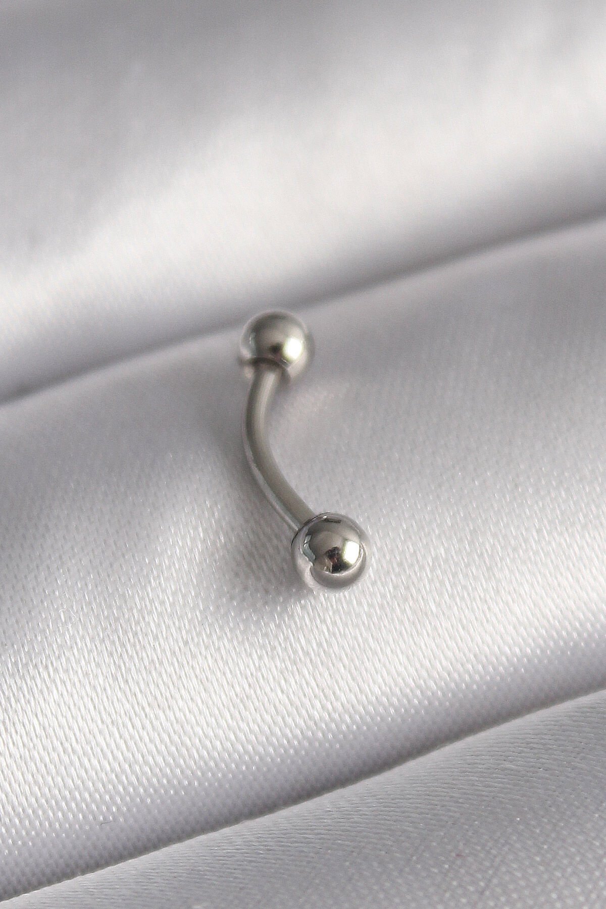 316L Çelik Gümüş Renk Topçuk Model Piercing - Lisinya