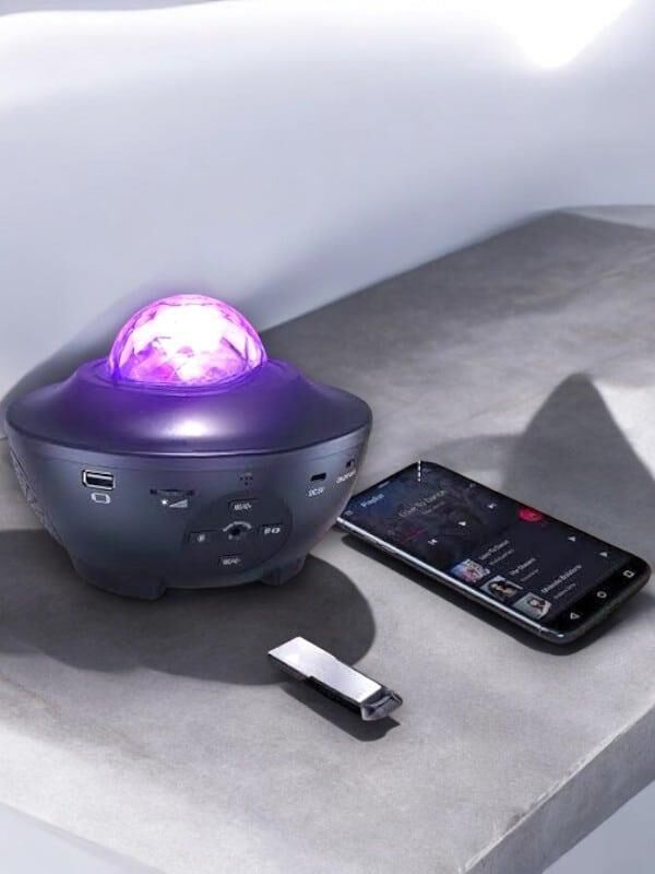 YamanHobi Bluetooth Hoparlörlü Yıldız Projektör 10 Renkli