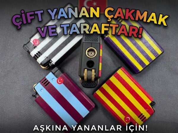 Çift Yanma Özellikli Taraftar Çakmağı - Lisinya