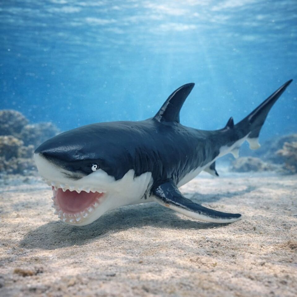 Deniz Hayvanları Serisi - Megalodon 26 cm (Lisinya)