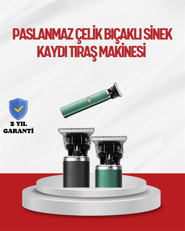 Saç Sakal Ense Paslanmaz Çelik T-Bıçak Vücut Tıraş Makinesi - Lisinya