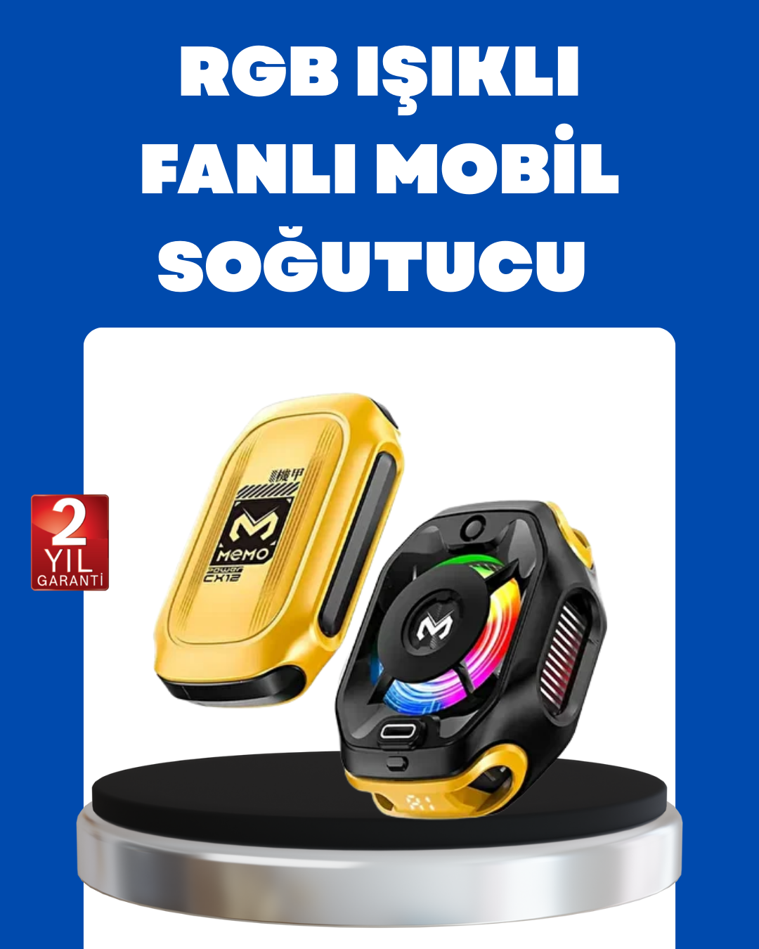 Manyetik Montajlı Dijital Ekranlı Telefon Soğutucu - Lisinya