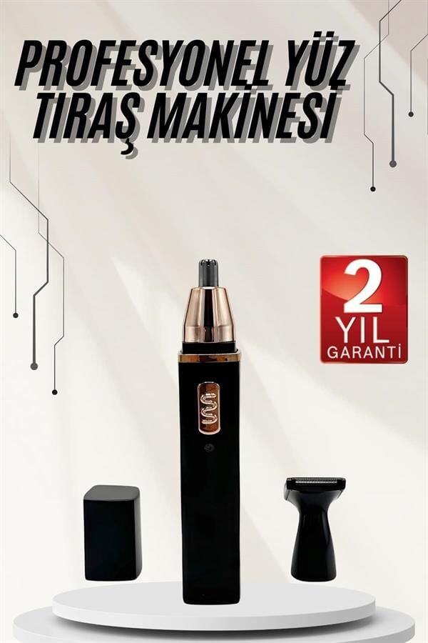 Kulak Burun Tıraş Makinesi Taşınabilir Şarjlı 3 Başlıklı Uzun Ömürlü - Lisinya
