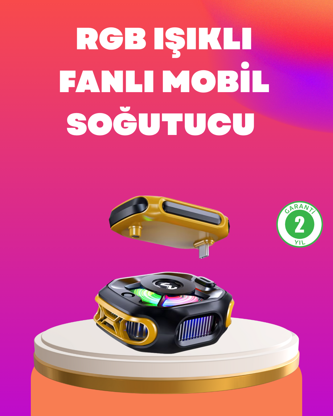 Type-C Girişli AI Modlu Yüksek Performanslı Telefon Soğutucu - Lisinya