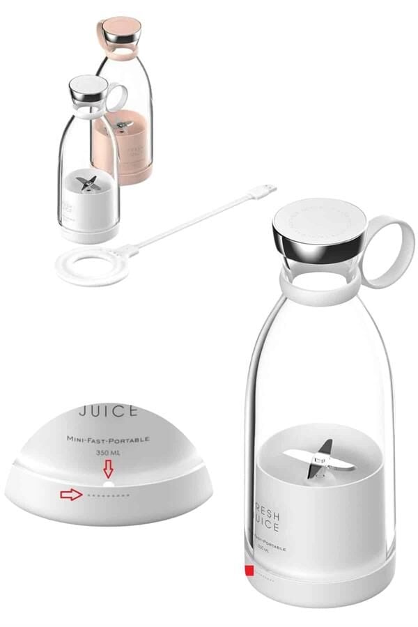 u Geçirmez Kablosuz Şarjlı Dayanıklı Taşınabilir Mini Blender - Lisinya