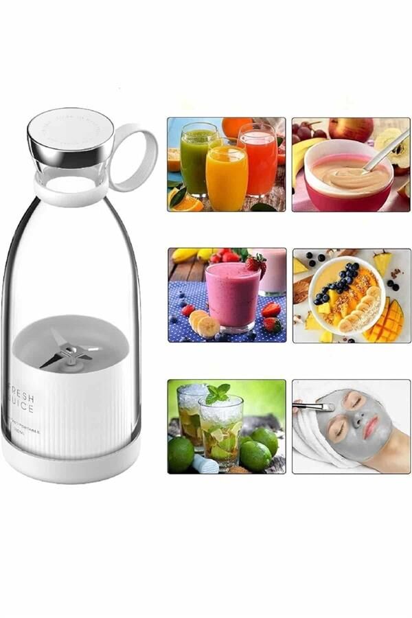 u Geçirmez Kablosuz Şarjlı Dayanıklı Taşınabilir Mini Blender - Lisinya