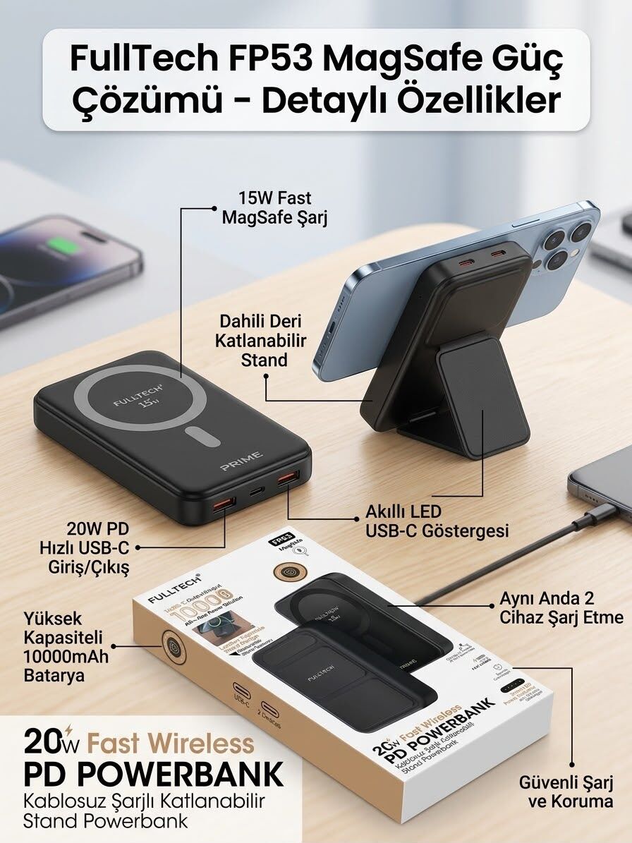 FullTech FP53 10000mAh Powerbank - Lisinya