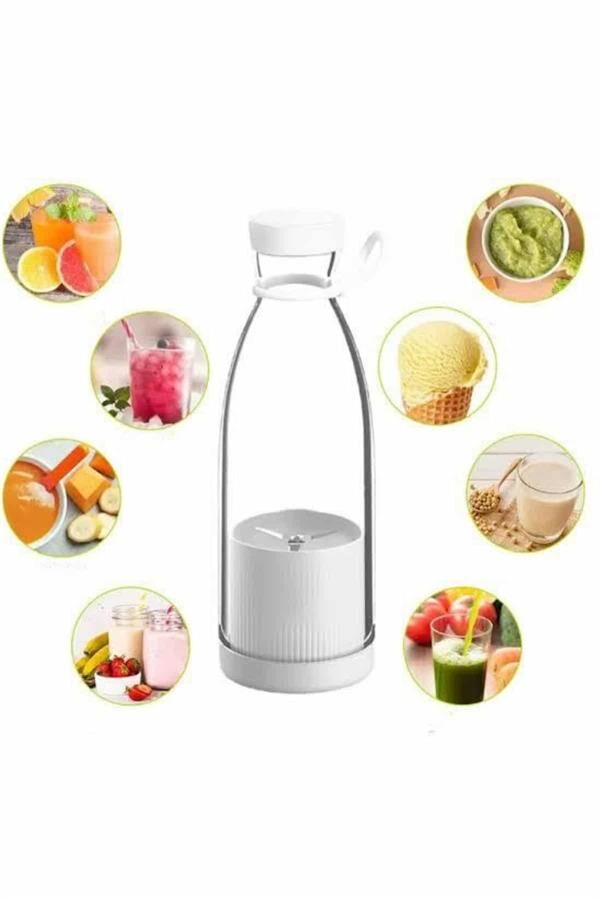 Taşınabilir Kablosuz Şarjlı Kişisel Smoothie El Blender Mini Meyve Sıkacağı - Lisinya