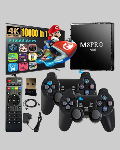 M8Pro Mini 2 Android 12 64 GB TV Box – 10K Ultra HD Görüntü & Oyun Keyfi