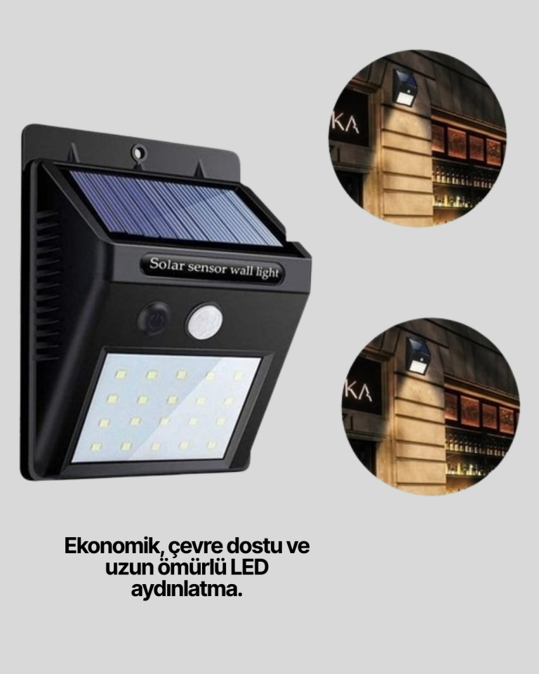 Güneş Enerjili Su Geçirmez Dış Mekan Aydınlatma - Lisinya
