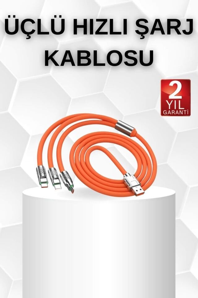 Android ve İOS Uyumlu 180 Derece Type-c Şarj Kablosu - Lisinya