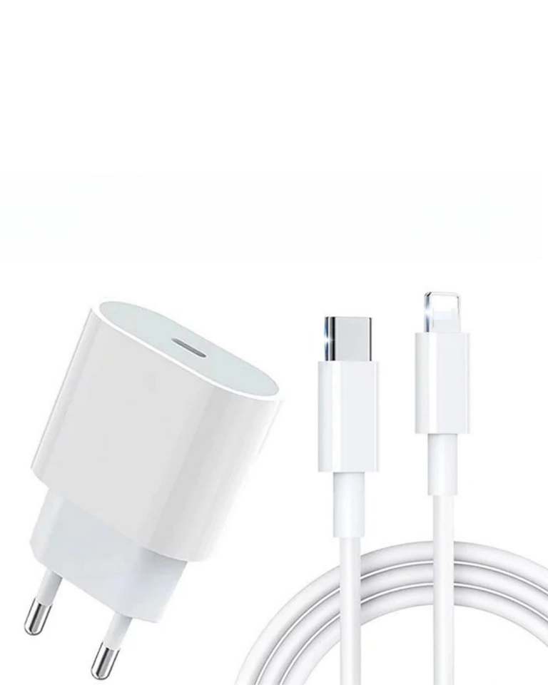 iPhone 14 13 12 11 XR XS Max 20W Lightning Şarj Adaptörü Kablo Dahil - Lisinya