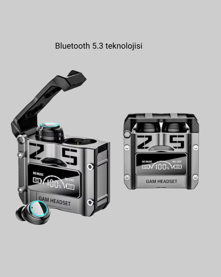 YamanHobi Bluetooth 5.3 Kulaklık ANC Powerbank Özellikli LED Ekranlı
