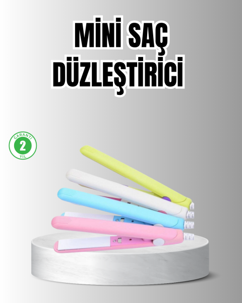 Taşınabilir Seramik Kaplama Mini Saç Düzleştirici – Seyahat ve Günlük Kullanım İçin İdeal - Lisinya