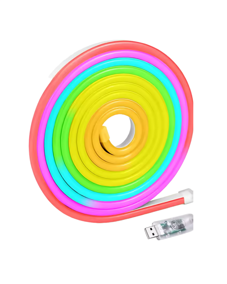 Dekoratif RGB LED Şerit Neon Işık 3 Metre Su Geçirmez Uzaktan Kumandalı Ortam Aydınlatması - Lisinya