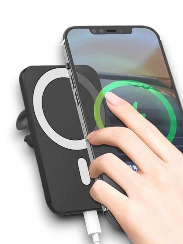 YamanHobi MagSafe Uyumlu 15W Manyetik Kablosuz Şarjlı Araç Telefon Tutucu