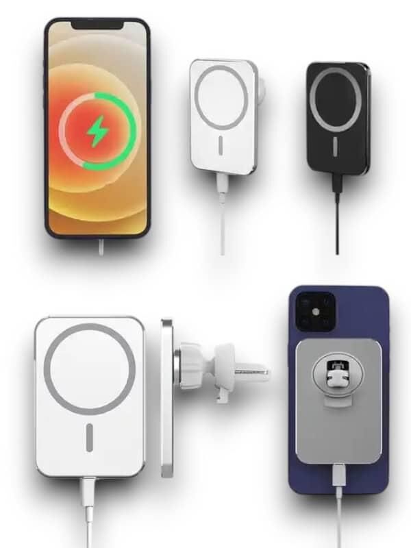 YamanHobi MagSafe Uyumlu 15W Manyetik Kablosuz Şarjlı Araç Telefon Tutucu