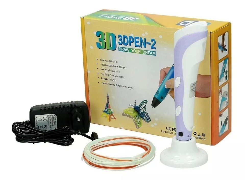YamanHobi 3D Kalem PLA ABS Filament Uyumlu Ayarlanabilir Sıcaklıklı Çizim Kalemi