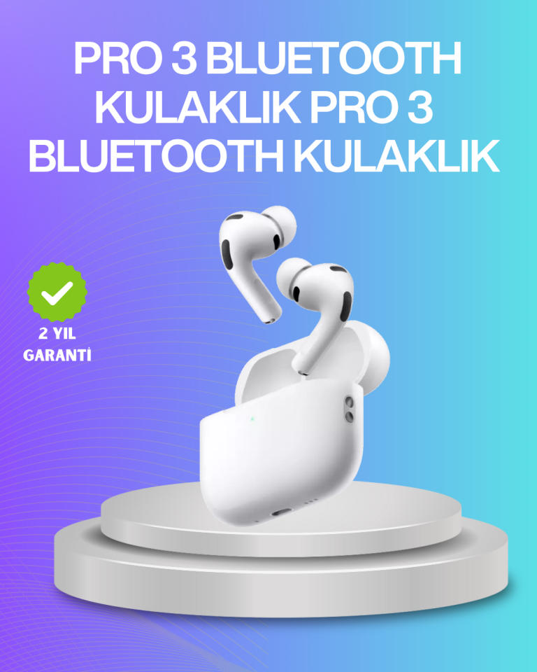 Aktif Gürültü Engelleyici Kablosuz Bluetooth Kulaklık – Şarj Kutulu, Uzun Ömürlü - Lisinya
