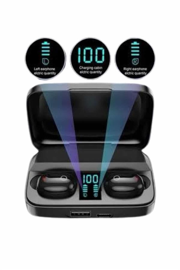 Kablosuz Dijital Göstergeli Çağrı Cevaplayabilen TWS 5.0 Bluetooth Kulaklık - Lisinya