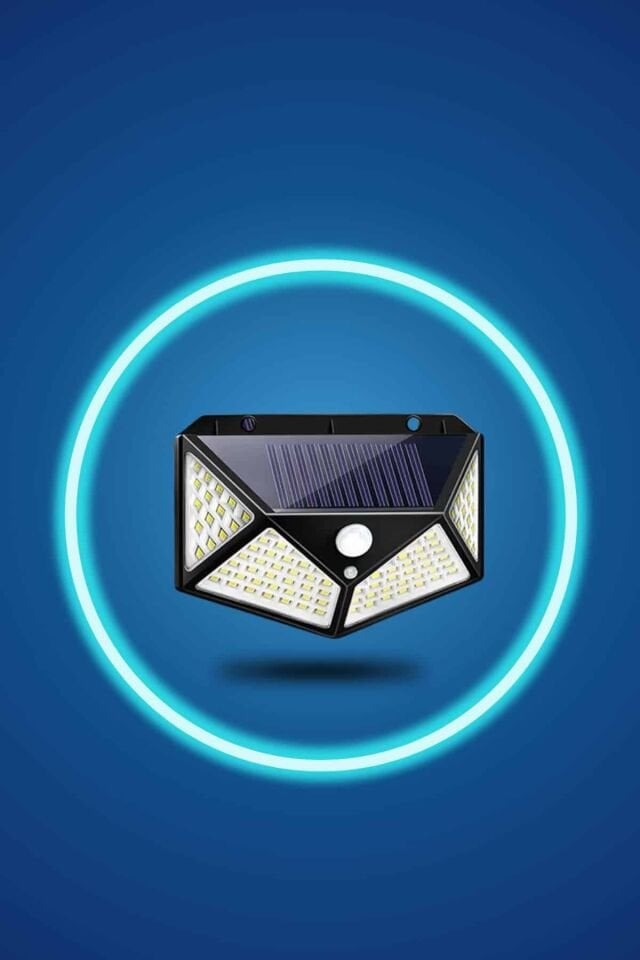 YamanHobi 100 LED Solar Hareket Sensörlü Bahçe Lambası