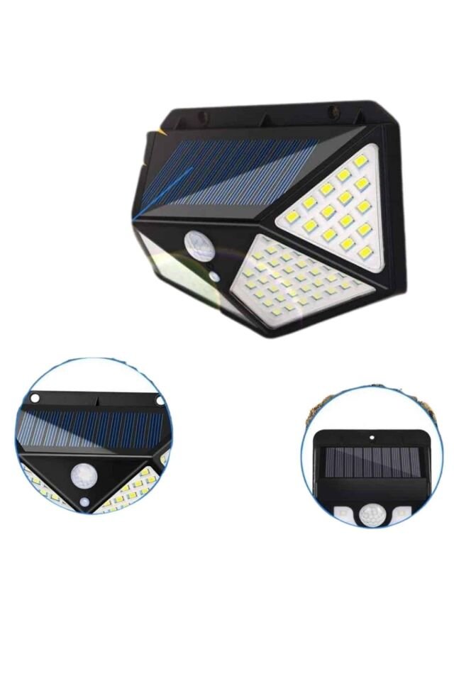 YamanHobi 100 LED Solar Hareket Sensörlü Bahçe Lambası