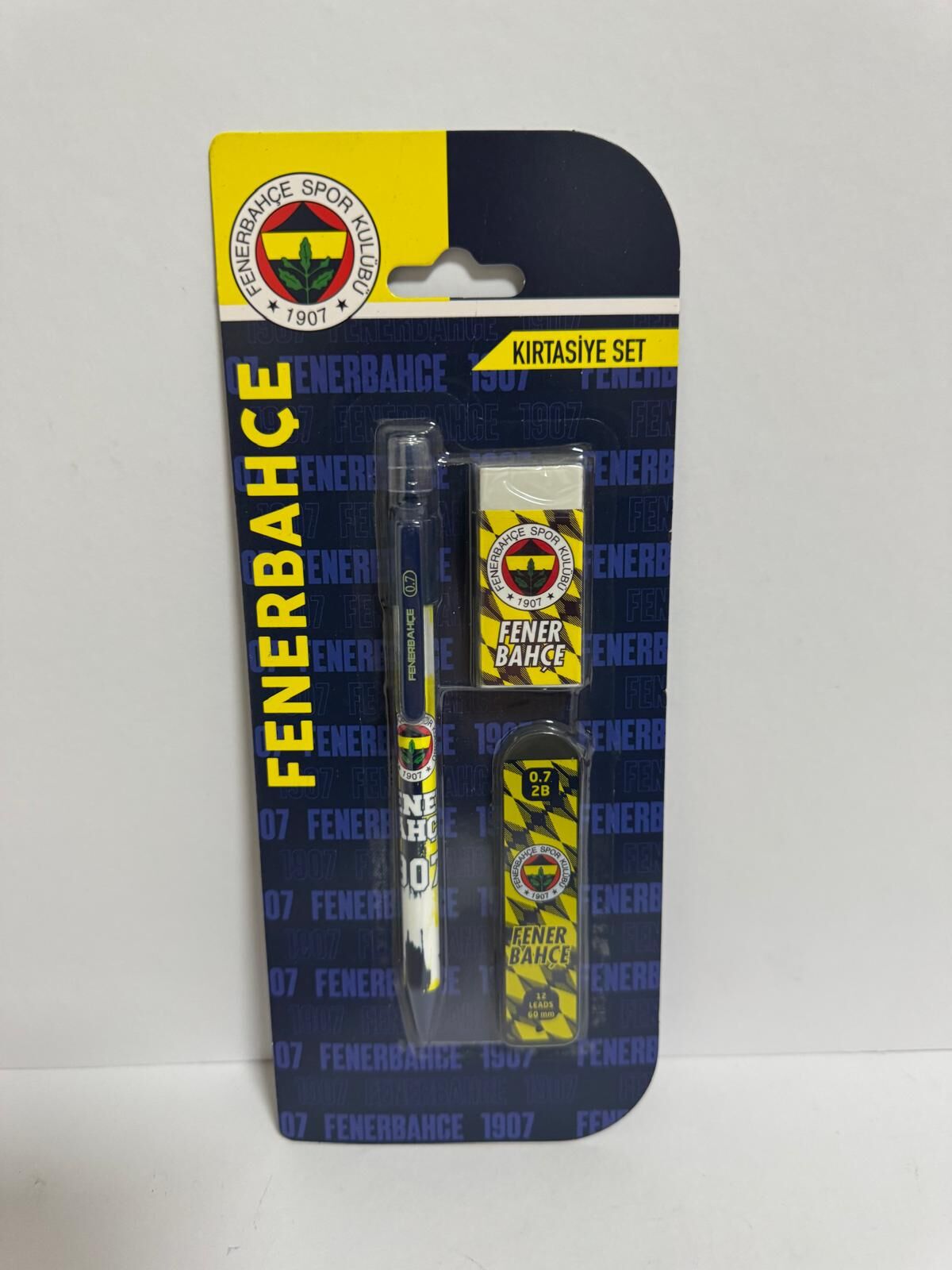 Versatilli 3'lü Kırtasiye Set Sarı Laçivert 07