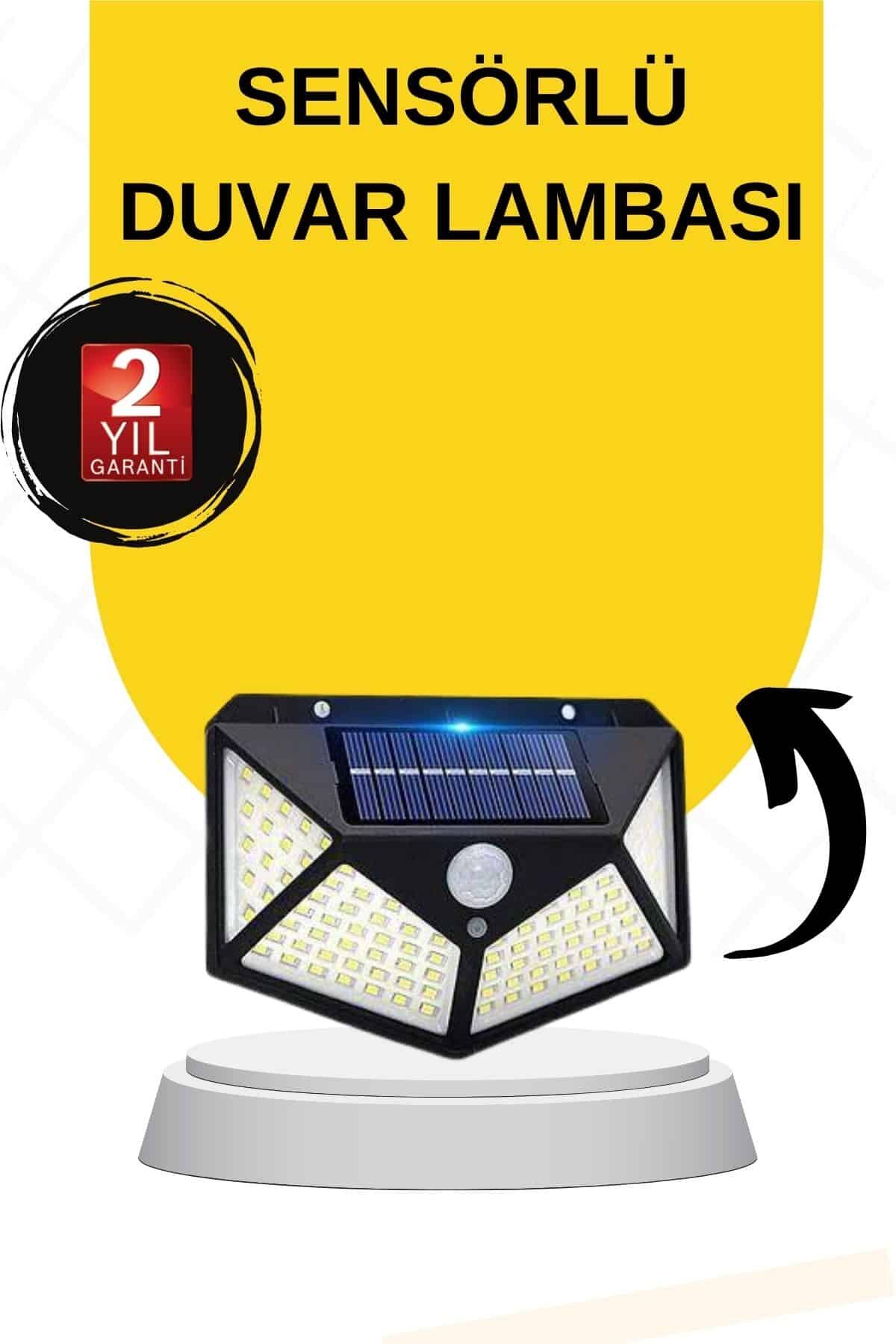Güneş Enerjili Bahçe Lambası 100 Led Bahçe Lambası Bahçe Aydınlatma - Lisinya