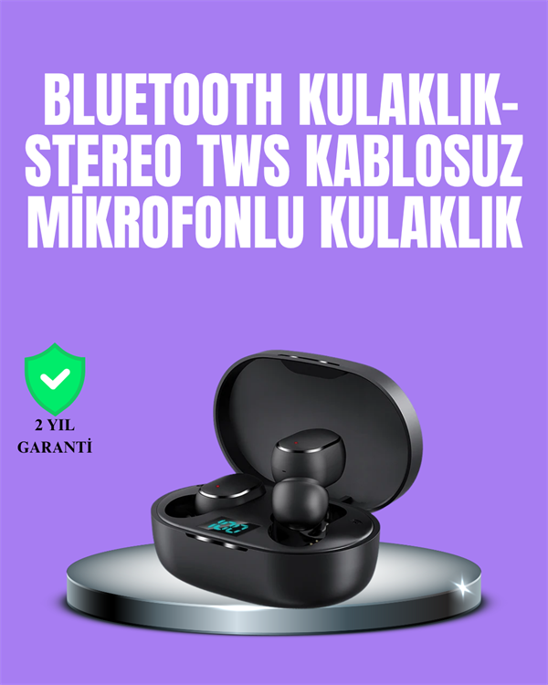 Bluetooth Kulaklık TWS Yüksek Ses Kaliteli Kesintisiz Dijital Göstergeli Kulaklık - Lisinya