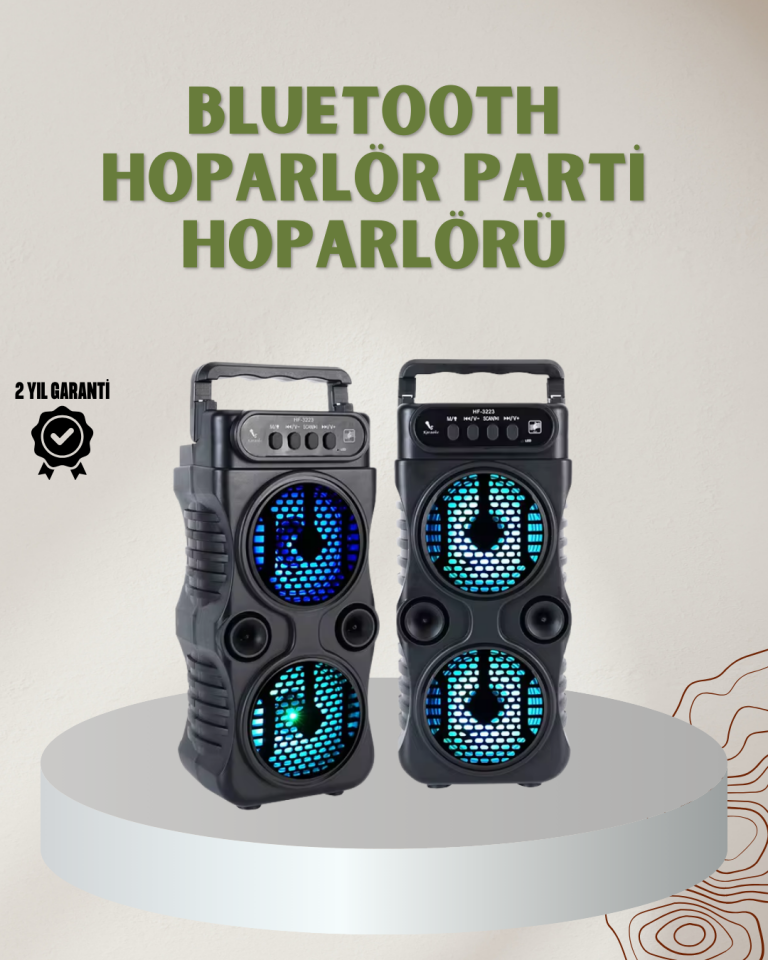 YamanHobi 1200 mAh LED Bluetooth Hoparlör FM Radyolu