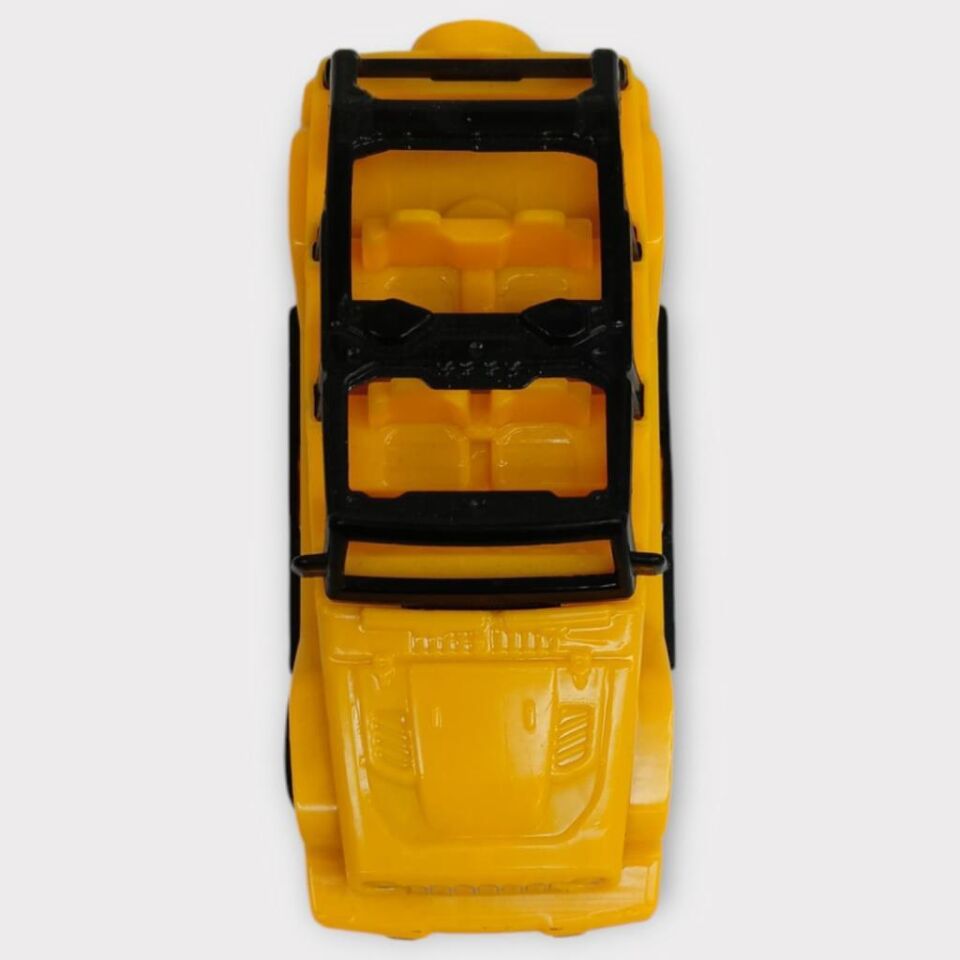 Çek Bırak Arabalar 10 Cm - Sarı Jeep (Lisinya)