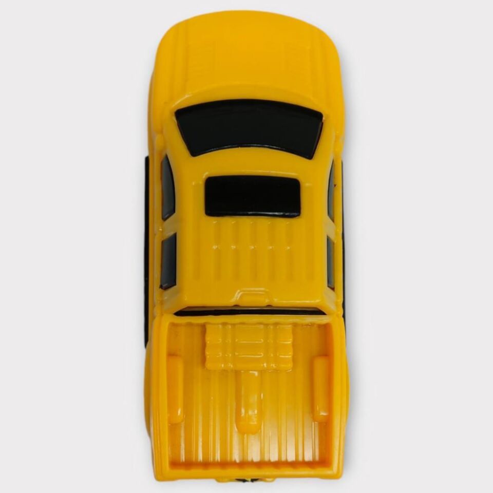 Çek Bırak Arabalar 10 Cm - Sarı Pick-Up (Lisinya)
