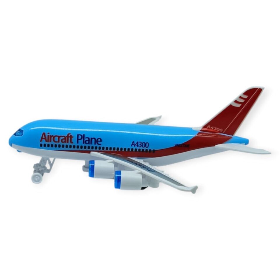 Sürtmeli Yolcu Uçağı 16 cm - Mavi  (Lisinya)