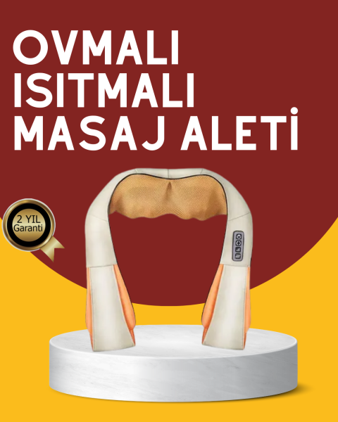 Kas Eklem Ağrılarına Ovmalı Isıtmalı Boyun Omuz Bel Masaj Aleti - Lisinya