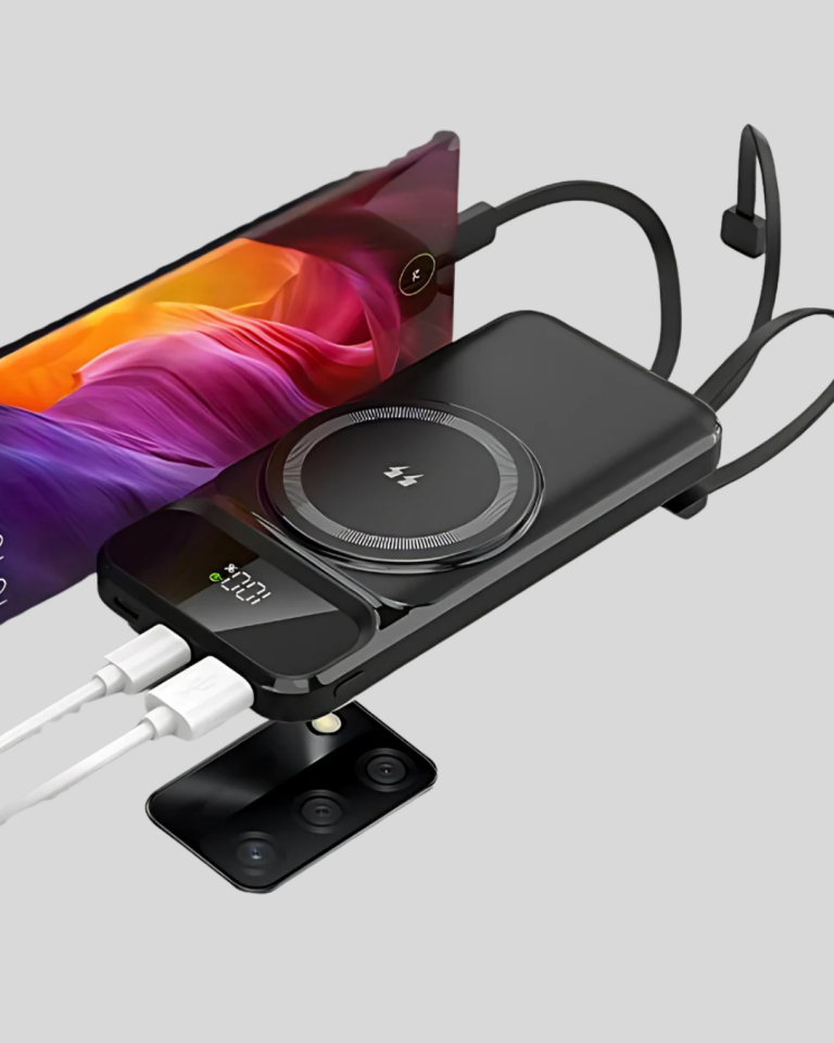 YamanHobi 10000 mAh MagSafe Uyumlu Powerbank PD20W 15W Kablosuz Siyah