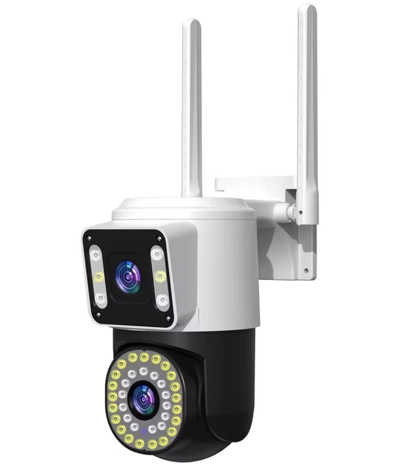 4MP Yoosee Çift Lens WiFi PTZ Güvenlik Kamerası Renkli Gece Görüş IP Kamera