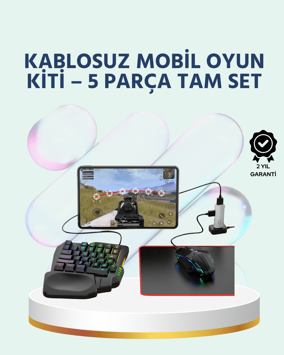 Tak-Çalıştır Mobil Oyun Seti – X8 Pro Teknolojili Klavye Mouse Kombo