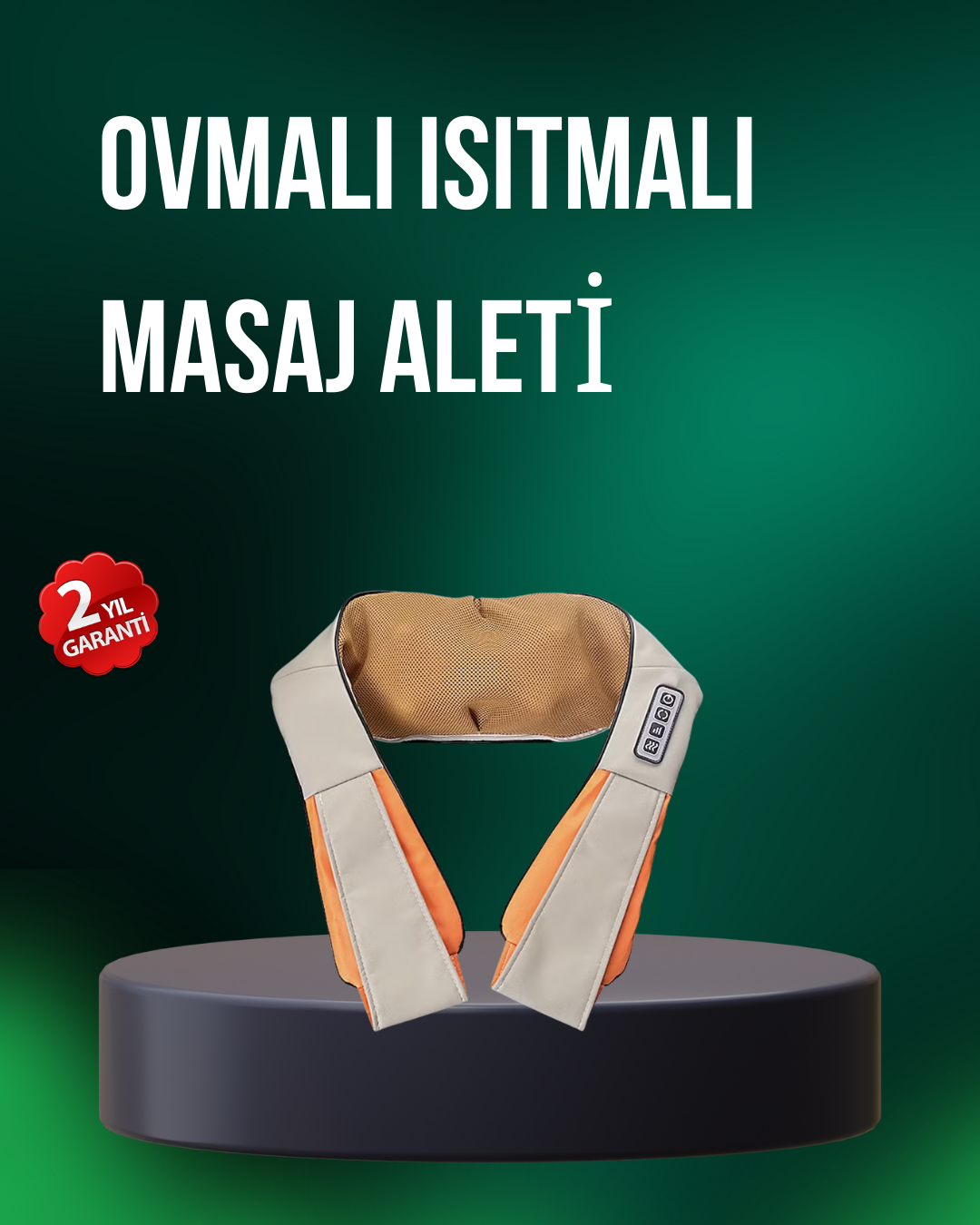 Ovmalı Isıtmalı Masaj Aleti Bel Boyun Omuz İçin Profesyonel Masaj Keyfi - Lisinya