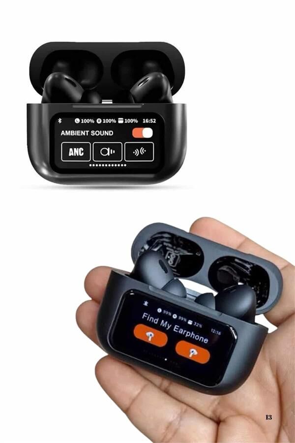 Kulak İçi Bluetooth Kulaklık Ekranlı Müzik Dinleme Çağrı Cevaplama Siyah Yamanhobi
