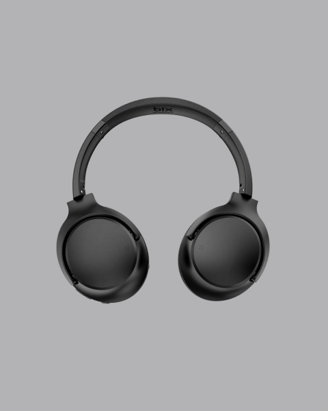 Siyah Kablosuz Bluetooth Kulaklık 300 mAh Hızlı Şarj Katlanabilir Pedli Yeni Nesil