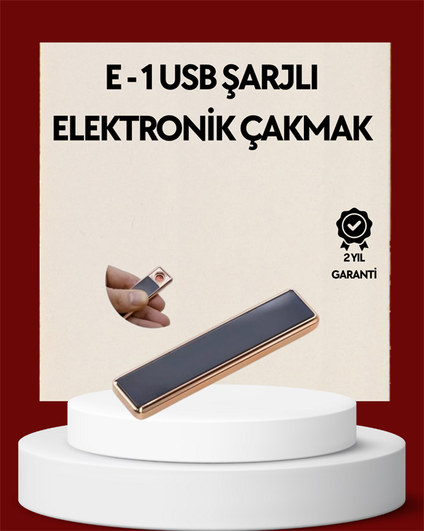 Plazma Ark Teknolojili Elektrikli Çakmak – Dokunmatik, LED Göstergeli, Şarj Edilebilir - Lisinya