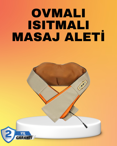 Kas Ağrılarına İyi Gelen Ovmalı Isıtmalı Boyun Omuz Bel Masaj Aleti - Lisinya